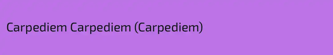 Carpediem Carpediem (Carpediem)